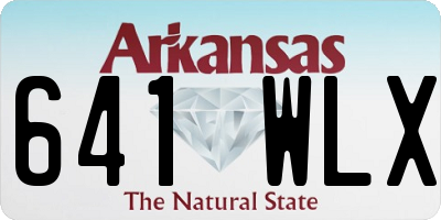 AR license plate 641WLX