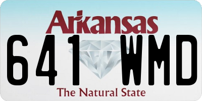 AR license plate 641WMD