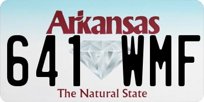 AR license plate 641WMF
