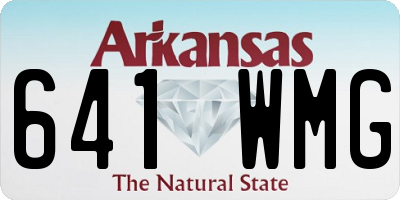 AR license plate 641WMG
