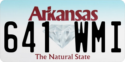 AR license plate 641WMI
