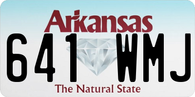 AR license plate 641WMJ