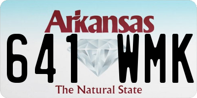 AR license plate 641WMK