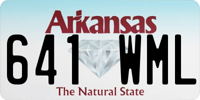 AR license plate 641WML