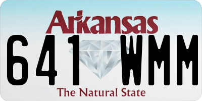 AR license plate 641WMM