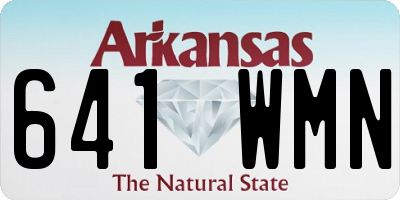AR license plate 641WMN
