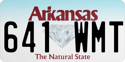 AR license plate 641WMT