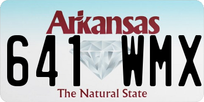 AR license plate 641WMX