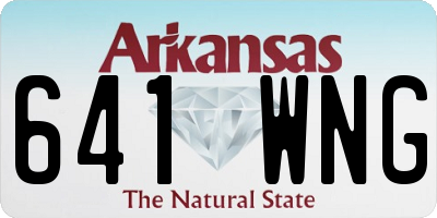 AR license plate 641WNG