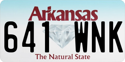 AR license plate 641WNK