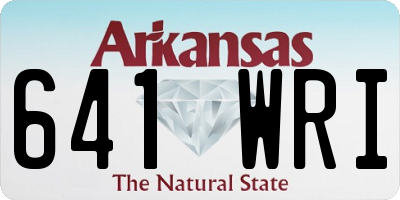 AR license plate 641WRI