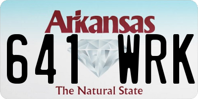 AR license plate 641WRK