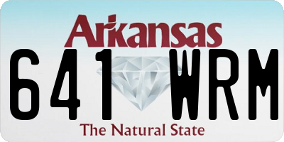 AR license plate 641WRM