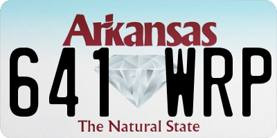 AR license plate 641WRP