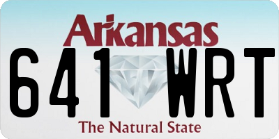AR license plate 641WRT