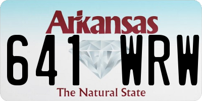 AR license plate 641WRW