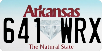 AR license plate 641WRX