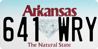 AR license plate 641WRY