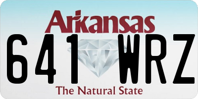 AR license plate 641WRZ