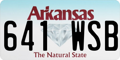 AR license plate 641WSB