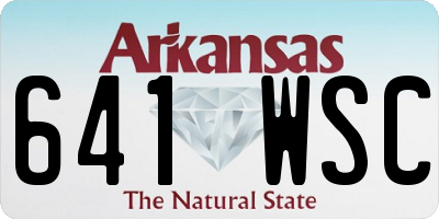 AR license plate 641WSC