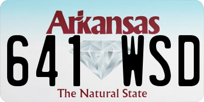 AR license plate 641WSD