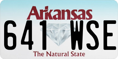 AR license plate 641WSE