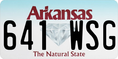 AR license plate 641WSG