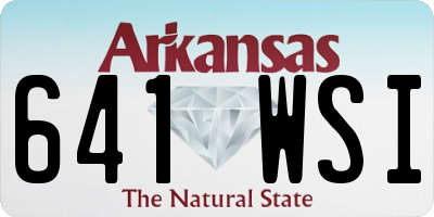 AR license plate 641WSI