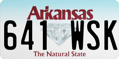 AR license plate 641WSK