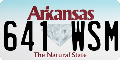 AR license plate 641WSM