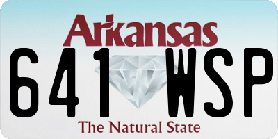 AR license plate 641WSP