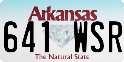 AR license plate 641WSR