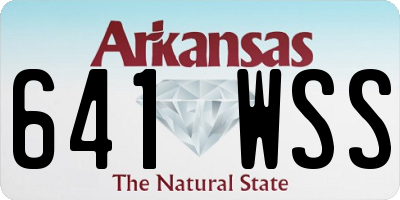 AR license plate 641WSS