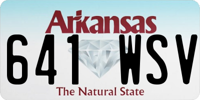 AR license plate 641WSV