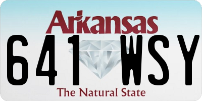 AR license plate 641WSY