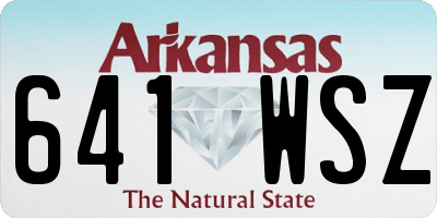 AR license plate 641WSZ
