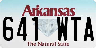 AR license plate 641WTA