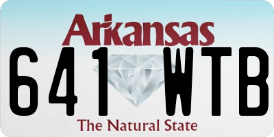 AR license plate 641WTB