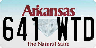 AR license plate 641WTD