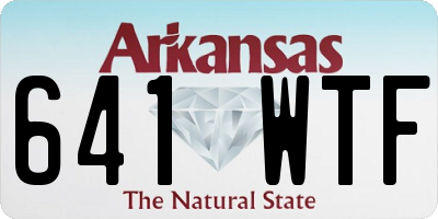 AR license plate 641WTF