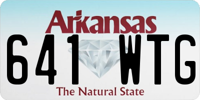 AR license plate 641WTG