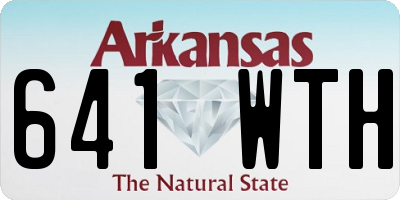 AR license plate 641WTH