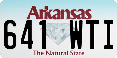 AR license plate 641WTI