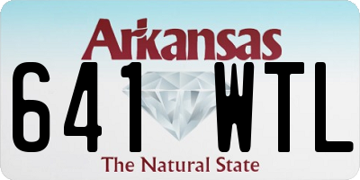 AR license plate 641WTL