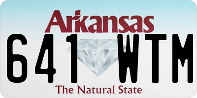 AR license plate 641WTM