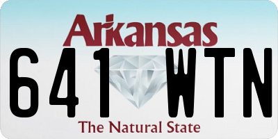 AR license plate 641WTN