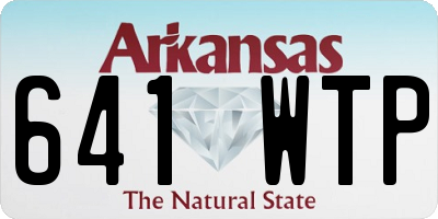 AR license plate 641WTP