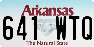 AR license plate 641WTQ