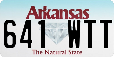 AR license plate 641WTT